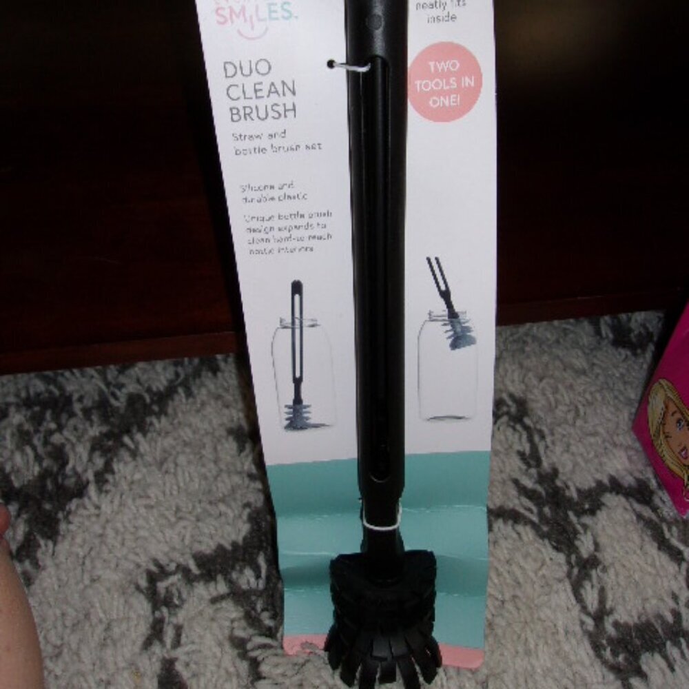 Zak Designs 2pc Duo Clean Bottle Brush Set Black